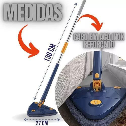 Esfregão Rodo Limpeza Triangulo Mop