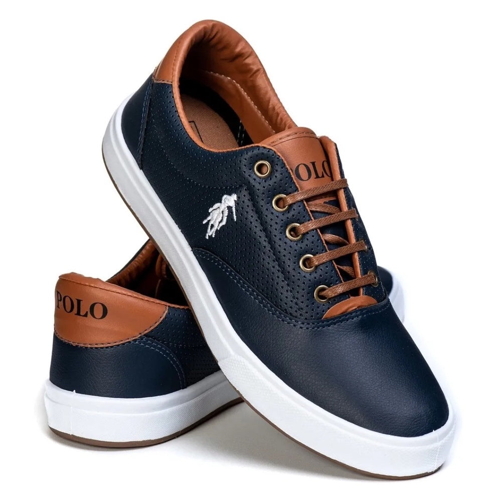 Sapatênis Masculino Casual Oxfords Couro Sintético